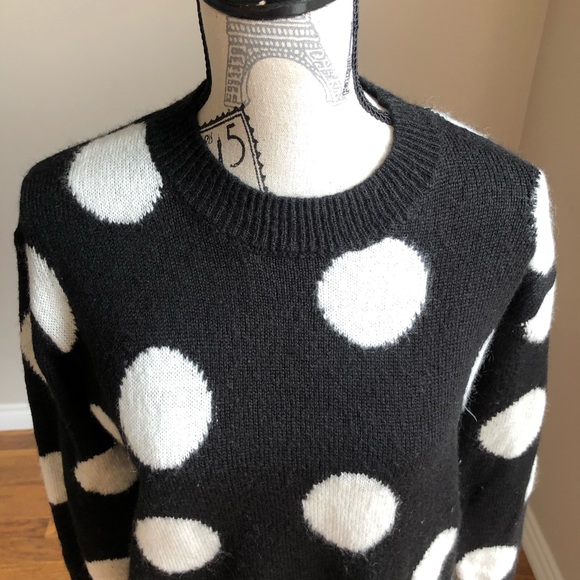 Asos B. Young Black & White Polka Dot Sweater - Picture 5 of 8